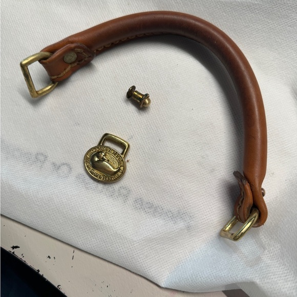 Dooney & Bourke All-Weather Leather Carpet Bag - FOR PARTS AS IS - Picture 3 of 7